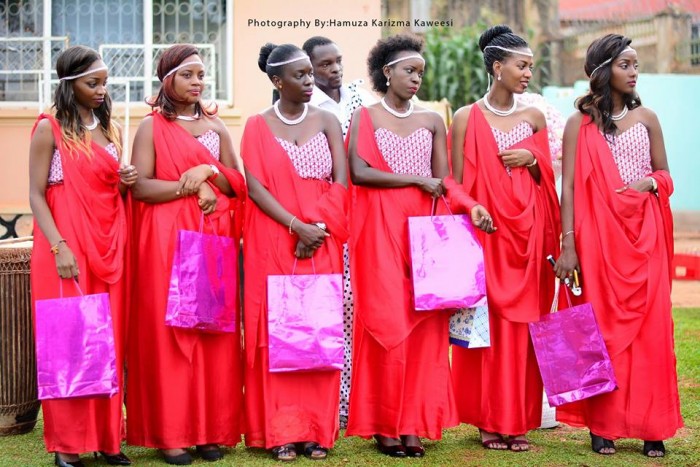 Kweranga bridesmaids clad in Mishanana