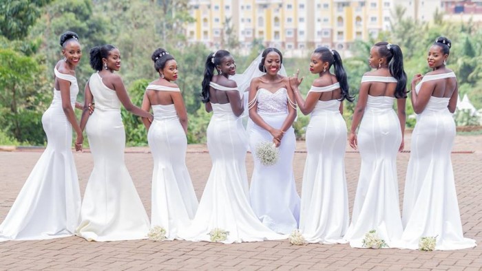 Lilian and her stunning bridesmaids, photo by Genius Media Events