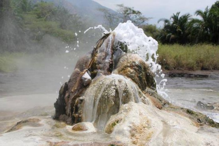 The hot springs in Uganda