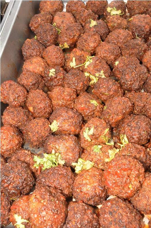 Meat balls from Events Catering Limited