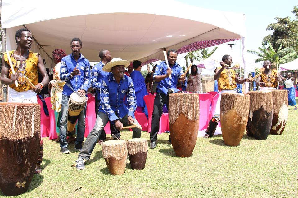 The Nyange Cultural Performers drummers