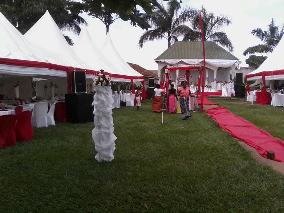 Wedding setup at Paya Gardens Nakulabye
