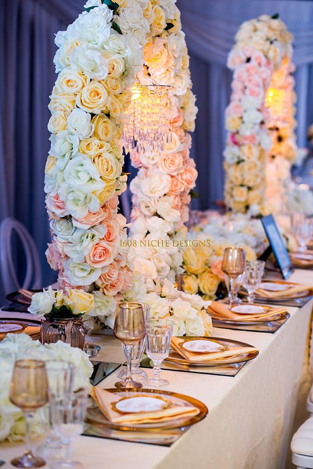 Coral + Gold + White Baby Shower
