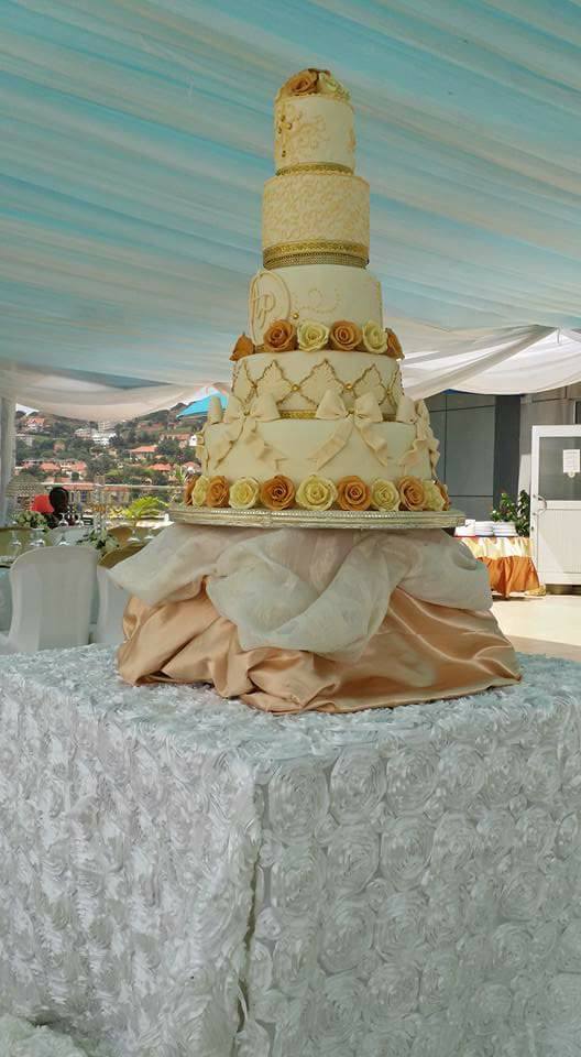 Persis & Anthony's wedding cake by Bake4Me, event planned by PTW & Events