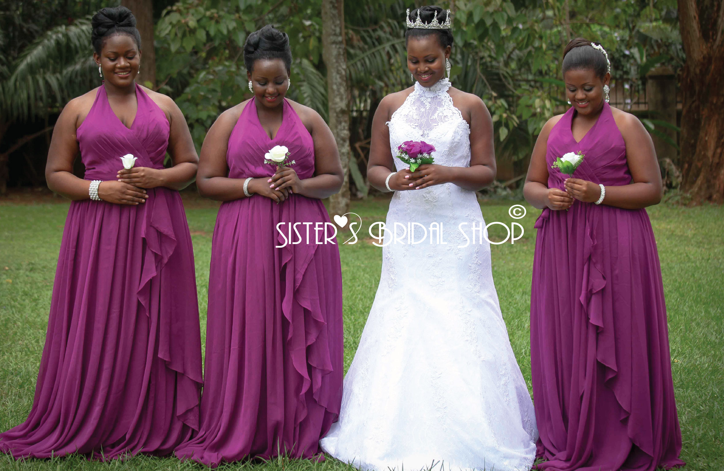 The color purple has been associated with royalty for centuries. What is the dream color for your bridesmaids dresses?