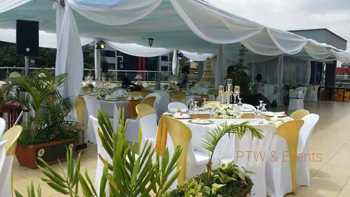 Venue set up for Persis and Anthony's wedding organised by PTW & Events