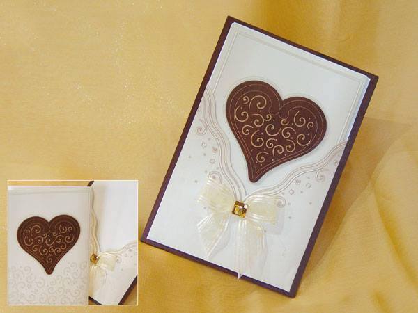 A nice wedding invitation card, made by Chic Designs