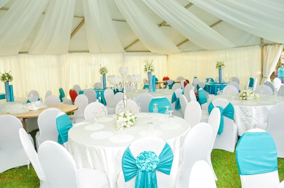 Round table & tent event decorations by Blessed HANDS DECOR Services
