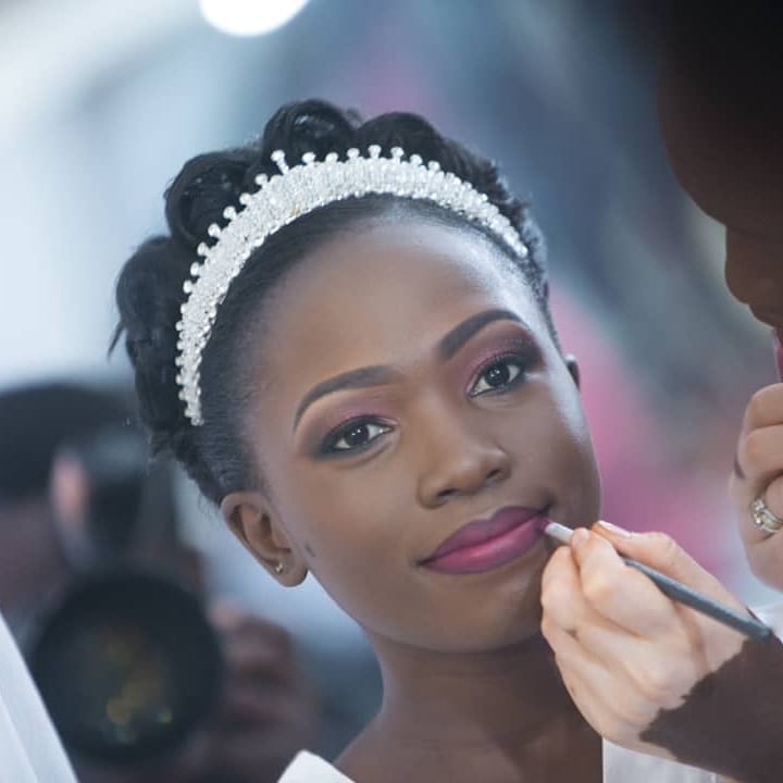 Black beauty Sophie rocked bridal makeup by Serene Beauty