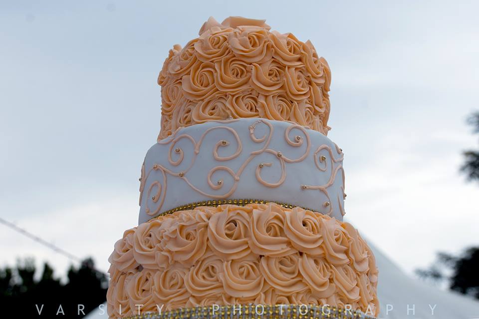 A beautiful wedding cake, Shots powered by Varsity Digital World