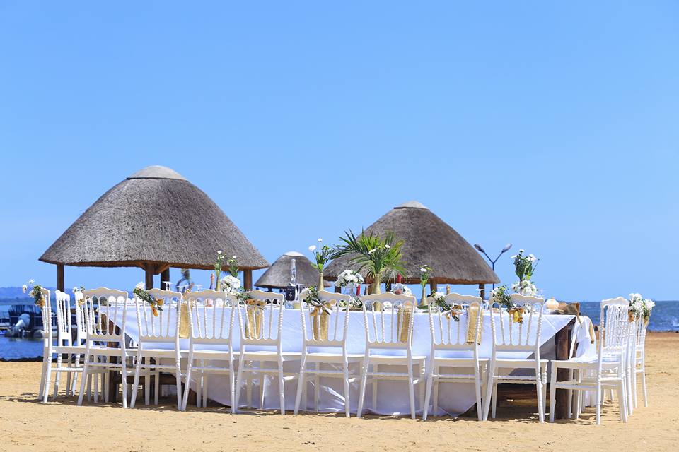 White Chiavari Chairs at One Love Beach Busabala