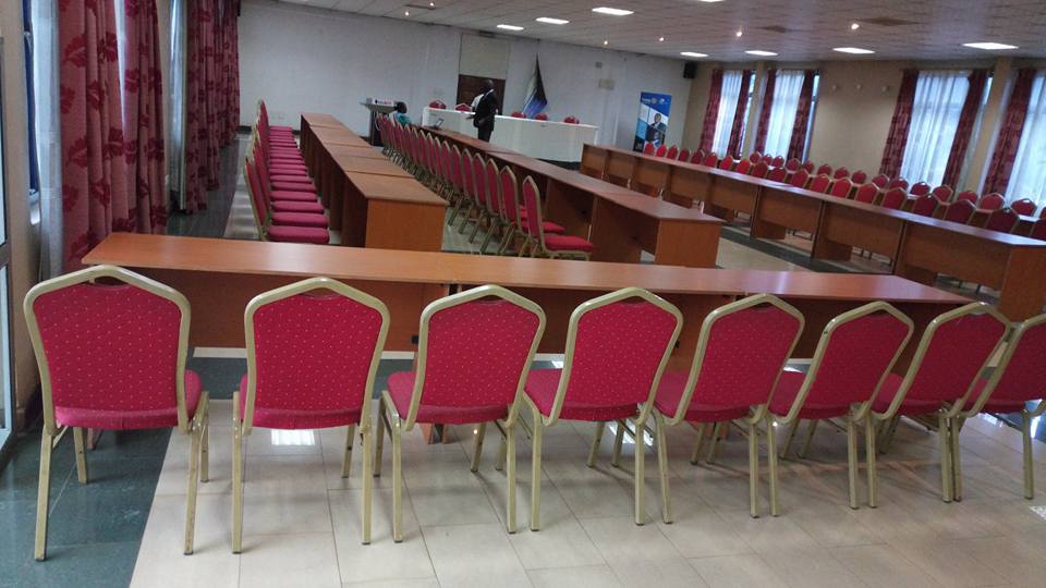A conference hall at Ivys Hotel Kampala