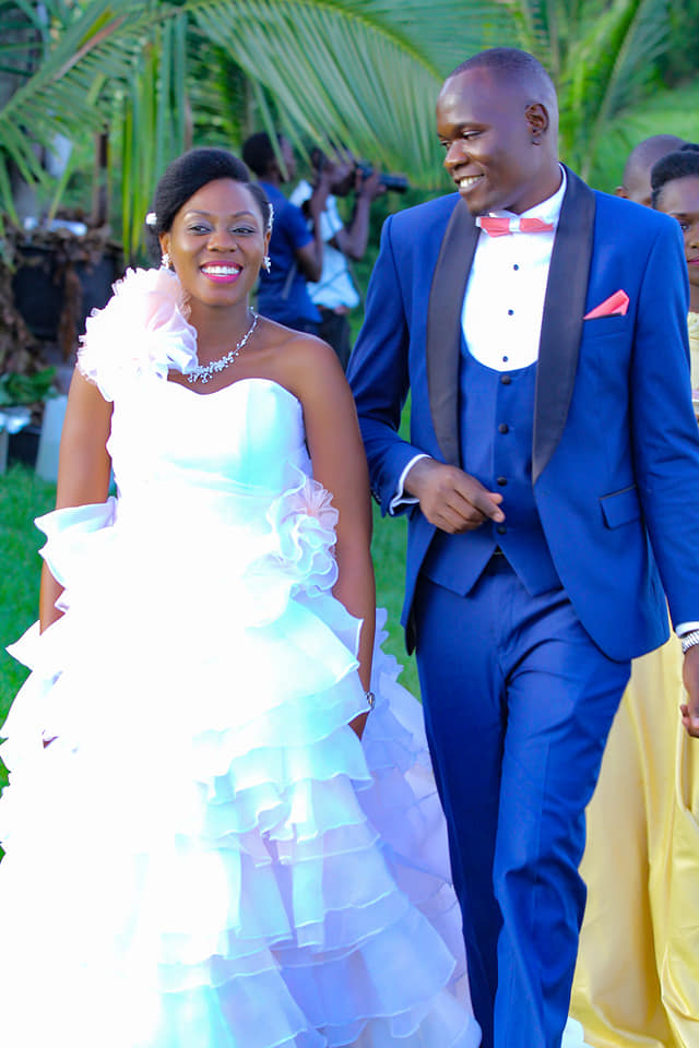 Sandra and Joseph on the wedding day at One Love Beach Busabala