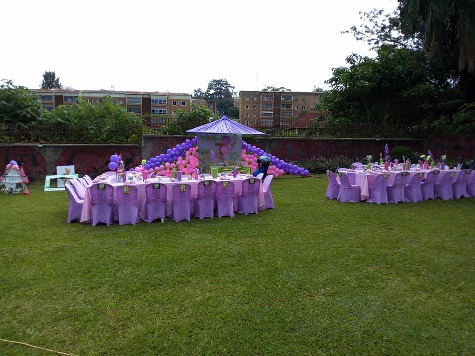 Kids party decorations at Silver Springs Hotel