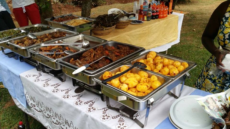 A variety of foods from Mapenzi Events